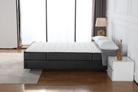 Vente en gros OEM/ODM Matelas de lit pas cher simple double complet Queen King Diamond Sleep Well Matelas à ressorts Bonnell enroulé dans une boîte