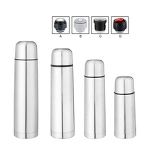 500ml Mini Top Seller Doble pared 18/8 Acero inoxidable Bala Termo Frasco de vacío para el deporte con la taza
