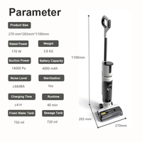 Aspirateur eau et poussière autonettoyant à forte aspiration 14000 Pa, longue autonomie, idéal pour sols durs domestiques – Livraison rapide, le mieux noté
