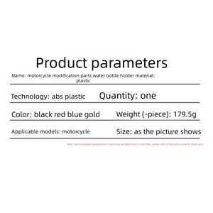 Support de tasse d'eau pour <span class=keywords><strong>moto</strong></span>, support de <span class=keywords><strong>bouteille</strong></span> réglable, accessoire de modification universel pour la plupart des modèles - Product Image 4