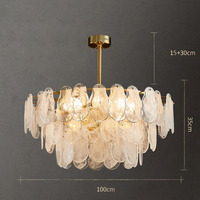 Lampe led suspendue en verre au design moderne, éclairage d'intérieur, luminaire décoratif de plafond, lumière réglable, nouveau modèle, vente en gros,