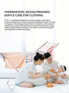 مجفف ملابس قابل للطي من الألومنيوم بالكامل مع تدفئة للخزانة والشرفة والمطبخ وغرفة المعيشة، الأكثر مبيعًا من المصنع - Product Image 5