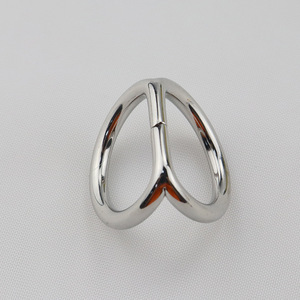 Metal Double D Ring Buckle 12x9mm Adjustable For <b>Bags</b> Trench Coats Shoes <b>Hats</b> - Product Image 3
