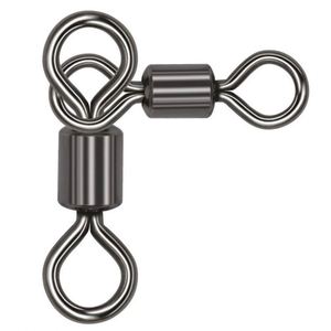 6/0-1/0 <span class=keywords><strong>Emerillon</strong></span> de pêche à 3 voies, rotatif, à joint triangulaire, connecteur de pêche, accessoires de pêche - Product Image 1