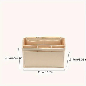 Op maat gemaakte logo-vilt organizer reistas binnenportemonnee draagbare opbergzak voor make-up opbergtas - Product Image 3