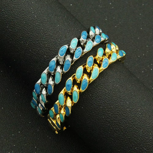 Colorful Exaggerated Oil Drip <b>Bracelet</b> <b>Bracelet</b>, Trendy Male Locomotive Punk Street Dance <b>Bracelet</b> <b>Bracelet</b> Jewelry Tanjing - Product Image 2