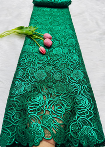 Tessuto in Pizzo Guipure di Alta Qualità NI.AI, Pizzo a Rete Nigeriano Liscio, Pizzo Asoibe per Matrimoni e Feste - Product Image 3