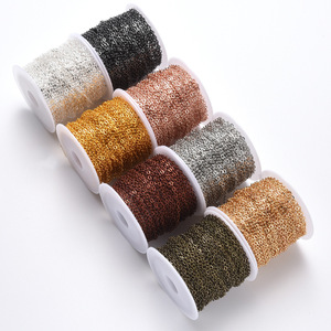 Catena in ferro <span class=keywords><strong>oro</strong></span> rosa 235SF da <span class=keywords><strong>uomo</strong></span>, catena a rullo estensibile per chiavi, collana fai da te, braccialetti, <span class=keywords><strong>collane</strong></span>, catene in metallo - Product Image 1