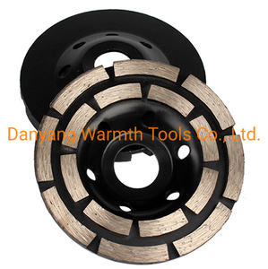 หัวเจียรเพชรแบบกดเย็นคุณภาพสูง ขนาด 4 นิ้ว แบบกำหนดเองจากโรงงาน พร้อมแกนขนาด 20 มม. สำหรับงานขัดหยาบและลบคม - Product Image 2