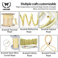 Corde ignifuge et résistante à l'usure, 5/16'' (8 mm), 100 % pure, pour la fabrication d'accessoires de spectacle pyrotechnique
