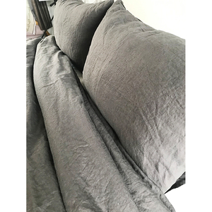 Kosmos Broderie Hôtel De Luxe Définit La Reine <span class=keywords><strong>Parure</strong></span> Housse de <span class=keywords><strong>Couette</strong></span> En <span class=keywords><strong>Lin</strong></span> - Product Image 4