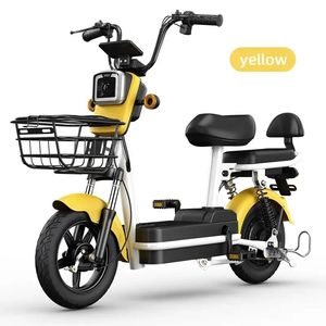 Bicicleta Eléctrica Urbana de 350W/500W 48V para Adultos, Cuadro de Acero, Motor Delantero sin Escobillas de 3 Velocidades, Batería de Plomo-Ácido, Alcance de 50km - Product Image 2