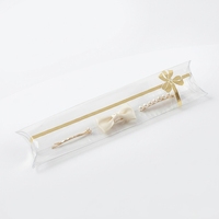 Boîte d'emballage pliable carrée transparente en PVC personnalisée, écologique, pour usage cosmétique, impression offset, épaisseur 0,3 mm