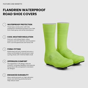 Cubrezapatos de punto Botines belgas Cubrezapatos de bicicleta Ligeros Zapatos de <span class=keywords><strong>ciclismo</strong></span> de carretera Cubrir <span class=keywords><strong>Calcetines</strong></span> aerodinámicos - Product Image 4