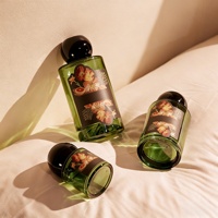 Diffuseur de parfum en verre personnalisable de 50 ml, 110 ml, 200 ml, huile essentielle, parfum sans flamme, cadeau, parfum longue durée, diffuseur de parfum à bâtonnets