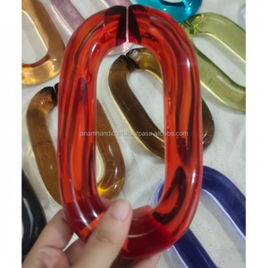 Customized Modern Acrylic Chain Wall Accents Handmade Modern <b>Ornamental</b> Resin Hanging for Home Decor Diwali Festival Ready - Product Image 1