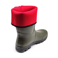 Vente chaude hommes isolation ultraléger anti-dérapant respirant caractéristiques séchage rapide semelle extérieure en caoutchouc botte de chasse