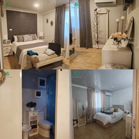 Maison conteneur extensible de 40 pieds, maison modulaire de luxe, 3 chambres, 2 salles de bain, pour la vie familiale, les vacances, les projets de station balnéaire