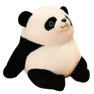 Muñeco de peluche de oso blanco y Panda, muñeco de peluche de oso blanco, bonito tesoro nacional, regalo de cumpleaños para niña