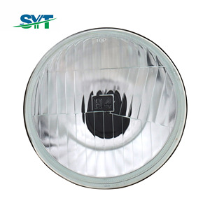 Faro Circular Semiabierto de 5.75 Pulgadas con Bombilla <span class=keywords><strong>LED</strong></span> de Luz Cercana y Lejana, Nuevo, Halógeno H4 de Vidrio - Product Image 4