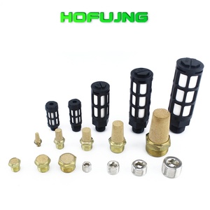 Silenciador Neumático BSLM, Componente Neumático de Acero Inoxidable, Conector de Escape con Rosca Externa, Válvula Solenoide - Product Image 4