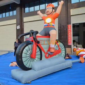 Vélo gonflable publicitaire personnalisé d'usine Grand modèle de vélo gonflable Ballon de motard gonflable géant - Product Image 6