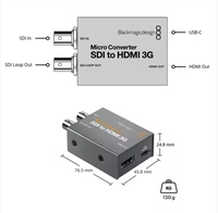 Konverter Video Mikro Mini 3G SDI dengan Pengalih Daya USB Kabel Siaran Kompatibilitas Jaringan 3G 12G SDI 4G