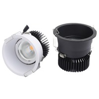 Projecteur LED moderne à usage domestique encastré avec cadre étroit Corps en aluminium anti-éblouissement profond SAA RCM IC-4 CE