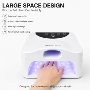 เครื่องอบเล็บ Nailpop 48W แบบ Dual Mode UV LED พร้อมหลอด LED 57+12 ดวง อบได้ทั้งมือและนิ้วหัวแม่มือ  365+405 นาโนเมตร พร้อมเซ็นเซอร์อัตโนมัติ สำหรับทำเล็บเจล - Product Image 4