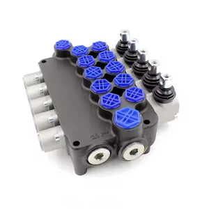 Vanne de distribution de débit hydraulique manuelle Huamao P80F-G34-OT pour pelle rétrocaveuse, vanne à 5 bobines, 15 kg, solutions d'automatisation industrielle - Product Image 3