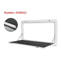 TYTXRV OEM Accessoires pour camping-car, table pliante extérieure en plastique technique résistant aux UV, blanche, avec LED