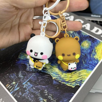 Cadeaux promotionnels Bubu et Dudu, porte-clés, breloques pour sac, décoration de bureau, porte-clés en acrylique, cadeau