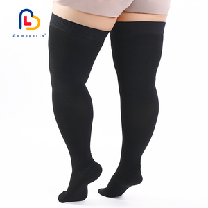 Compports 15-20mmHg <span class=keywords><strong>Medias</strong></span> hasta el muslo Antideslizante Soporte de pierna superior Brace <span class=keywords><strong>Medias</strong></span> de compresión de grado <span class=keywords><strong>para</strong></span> venas varicosas - Product Image 5