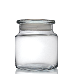 Tarro de vidrio sellado con tapa de cristal, cilíndrico, transparente, con tapa tipo <span class=keywords><strong>hongo</strong></span>, para almacenamiento de té de mandarina, en stock. - Product Image 4