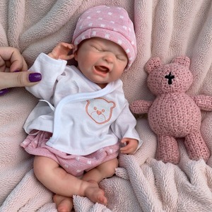 Muñeca Bebé <span class=keywords><strong>Reborn</strong></span> <span class=keywords><strong>de</strong></span> Silicona Suave Realista <span class=keywords><strong>de</strong></span> 12 Pulgadas, 100% Realista, Cuerpo Completo <span class=keywords><strong>de</strong></span> Silicona, Muñeca Bebé <span class=keywords><strong>Reborn</strong></span> <span class=keywords><strong>de</strong></span> Silicona - Product Image 4