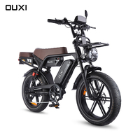 USA EU Entrepôt Livraison à domicile 1000W 48V 30AH 20 pouces gros pneu adulte vélo électrique ville route électrique VTT V8 Ultra