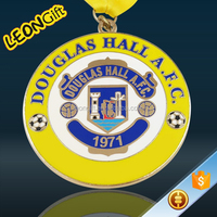 Médailles personnalisées de haute qualité en alliage de zinc vierge 3d médaille de marathon course sport métal basket-ball football médaille de football avec ruban