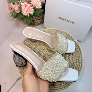 Sandalias de Tacón Alto con Plataforma y Cristales de Imitación, Verano 2025, Talla 42 - Product Image 2