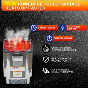 Sauna panoramique en bois <span class=keywords><strong>d</strong></span>'extérieur pour 4 à 6 personnes, poêle électrique 220V 6kW, construction en bois massif, toit en <span class=keywords><strong>bardeaux</strong></span> <span class=keywords><strong>d</strong></span>'<span class=keywords><strong>asphalte</strong></span> - Product Image 4