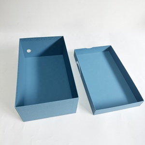Boîte de présentation <span class=keywords><strong>vide</strong></span> pour chaussures, 2 pièces séparées, couvercle relevable, boîtes rigides personnalisables, gaufrage, pelliculage mat pour sérum de soin de la peau - Product Image 4