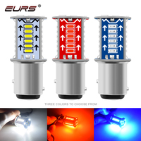 EURS 1156 Stroboskop Neue Motorrad-Blinkleuchte P21W 1157 4014 30SMD Elektrofahrzeug LED-Bremslichter Weiß Rot Blau