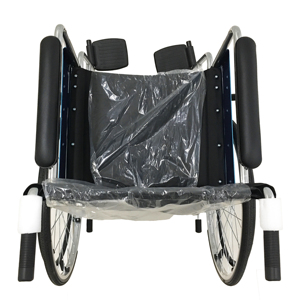 Silla de ruedas manual ligera de acero al carbono para discapacitados plegables de rehabilitación médica multifuncional - Product Image 3