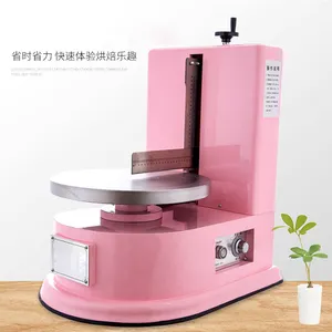 Automatic Bread Cream Coating Covering Decorating Machine High Accuracy Cake Cream Smearing Daubing Machine For Crepe Cakes