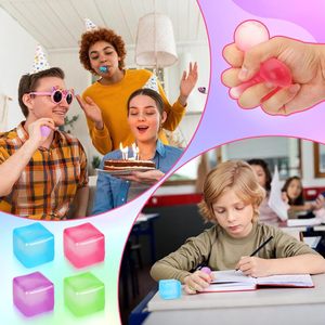 Cube sensoriel super solide de 2,2 pouces, jouet à presser agréable au toucher glacé, cadeau Taba - Product Image 4