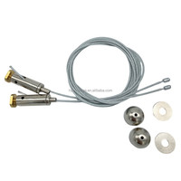 Pince de câble 2 broches pour Kit d'éclairage de câble fil d'acier plaqué de cuivre réglable en fonction du diamètre du câble métallique Non-alliage