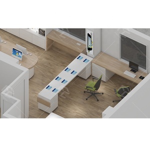 การออกแบบตกแต่งภายในร้านคอมพิวเตอร์ที่เรียบง่าย ทันสมัย ตกแต่งร้านคอมพิวเตอร์อย่างมีสไตล์ พร้อมเฟอร์นิเจอร์โชว์สินค้าและของตกแต่งสำหรับร้านค้า - Product Image 4