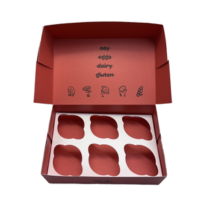 กล่องคุกกี้น้ำตาลทรงสี่เหลี่ยมทำจากกระดาษลูกฟูกแบบเคลือบและลายนูนสำหรับบรรจุภัณฑ์เค้กขนมอบ - Product Image 6