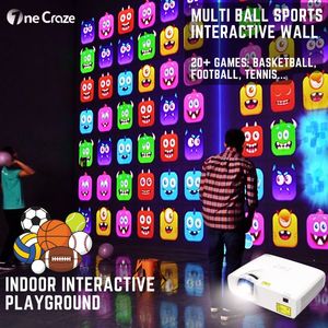 Jeux de mur interactifs multijoueurs AR, 20 modes de jeu, projecteur d'intérieur de 5300 lumens pour salle de jeux, parc d'attractions - Product Image 1