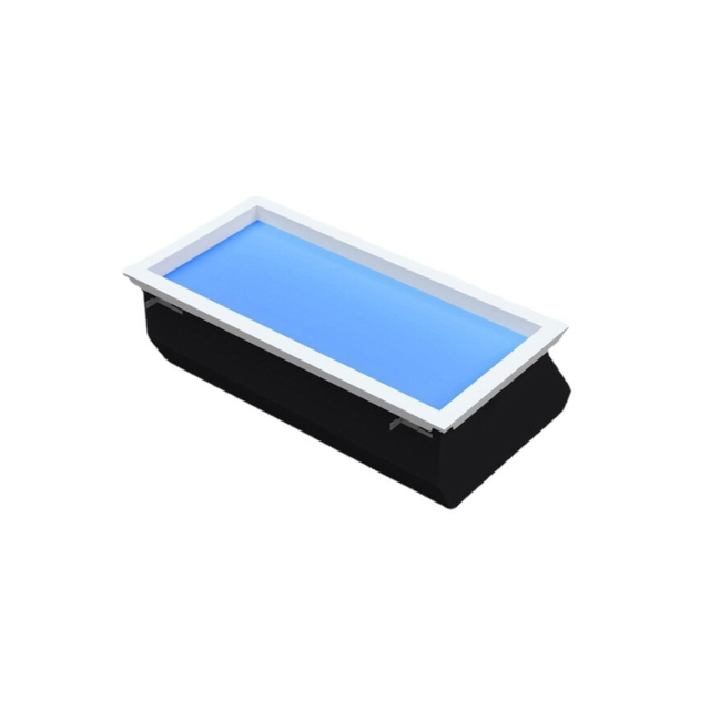 Artificial Skylight Indoor Roof LED Panel Lighting Fixture Blue Sky Effect Home Office Modern Aluminum Alloy Dual Color Temp