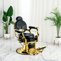 Vente en gros chaise de barbier moderne inclinable fauteuil de coiffure professionnel réglable en hauteur pour salon de coiffure en cuir synthétique